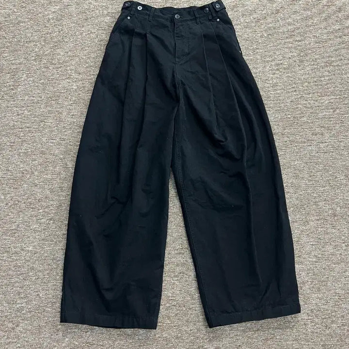 [BUNJANG] DIMITRI BLACK Wide Cotton Pants Black / 디미트리블랙 와이드 코튼 팬츠 블랙 1