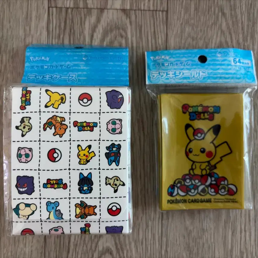 [BUNJANG] Pokemon Card Game Pikachu Doll Deck Case &amp; Sleeve Set / 포켓몬 카드 게임 포캣몬 돌 덱케이스 슬리브 세트