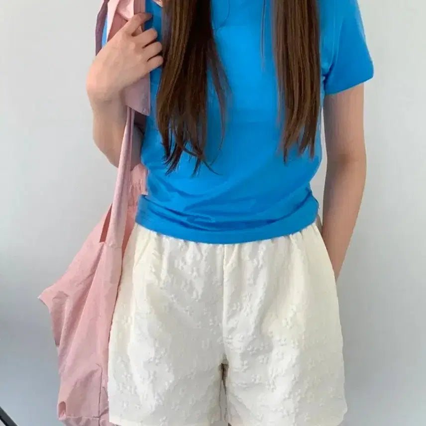 [BUNJANG] Heylady Revosy Flower Half Pants / 새상품) 지그재그 에이블리 헤이레이디 레보시 플라워 하프팬츠 반바지 크림