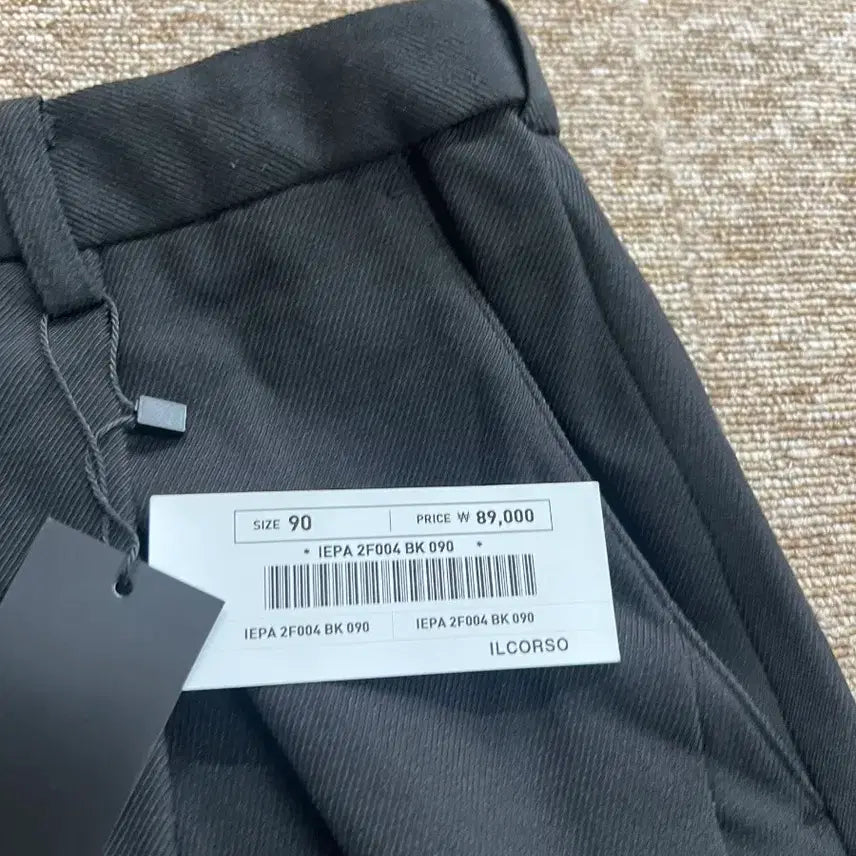 [BUNJANG] ILCORSO Black Wide Slacks 90 / 새상품) 일꼬르소 블랙 와이드 슬랙스 90