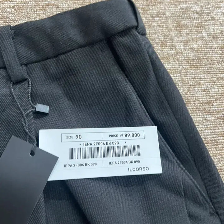 [BUNJANG] ILCORSO Black Wide Slacks 90 / 새상품) 일꼬르소 블랙 와이드 슬랙스 90