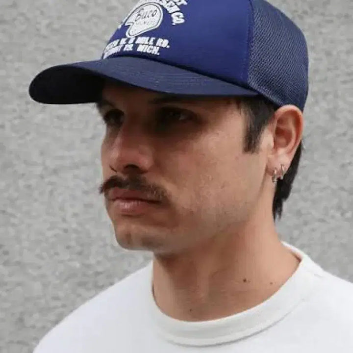[BUNJANG] Real McCoy Buco Helmet Trucker Cap Blue / 리얼맥코이 부코 헬멧 트러커 캡 블루 1회착 택보유