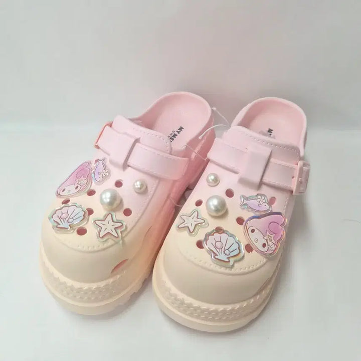 [BUNJANG] Sanrio My Melody Platform Crocs (230mm) / 산리오정품 마이멜로디 플렛폼 크록스 230,240mm
