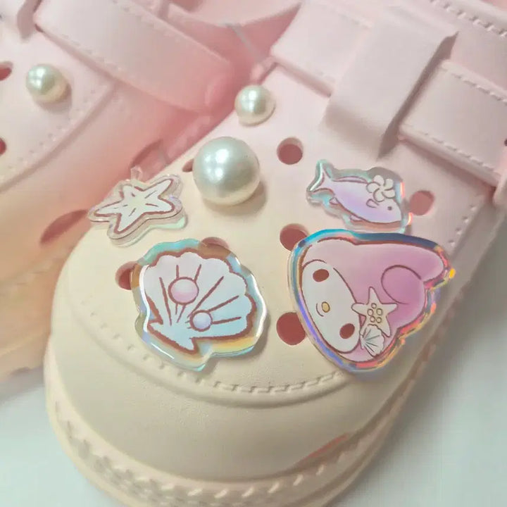 [BUNJANG] Sanrio My Melody Platform Crocs (230mm) / 산리오정품 마이멜로디 플렛폼 크록스 230,240mm