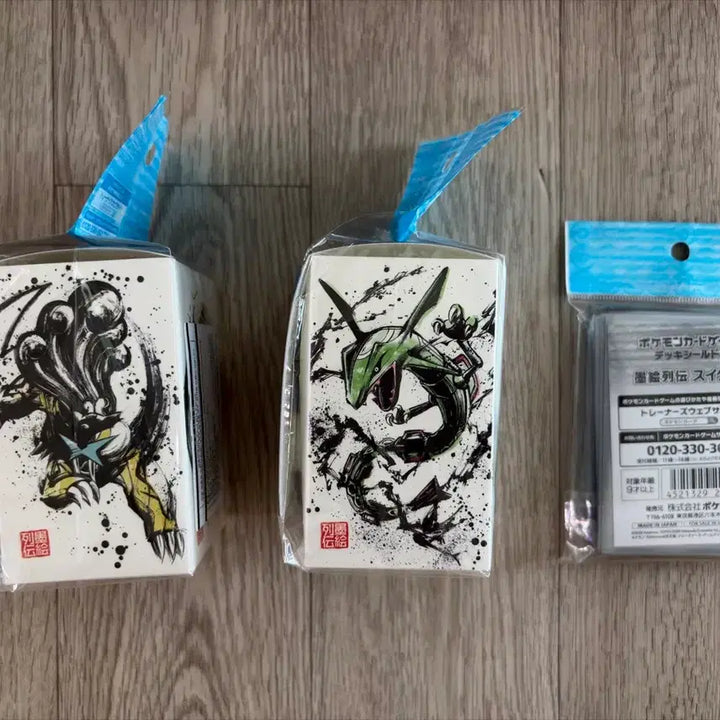 [BUNJANG] Pokemon Mukhwayeoljeon Card Sleeves &amp; Deck Case Set (Suicune) / 포켓몬 묵화열전 카드 스이쿤 슬리브 / 덱케이스 세트