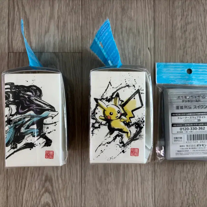 [BUNJANG] Pokemon Mukhwayeoljeon Card Sleeves &amp; Deck Case Set (Suicune) / 포켓몬 묵화열전 카드 스이쿤 슬리브 / 덱케이스 세트
