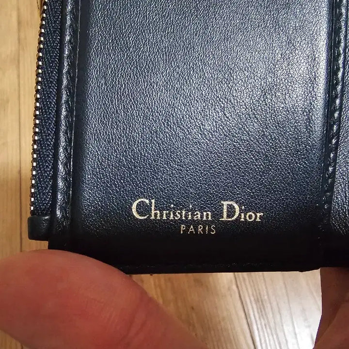 [BUNJANG] Dior Saddle Lotus Trifold Wallet Blue Oblique Jacquard / (정품/A급)디올 새들 로터스 3단 지갑 블루 오블리크 자카드