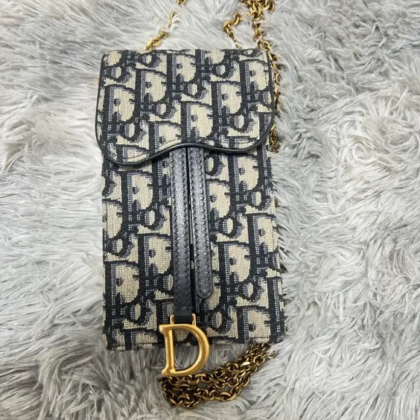 [BUNJANG] Dior Oblique Saddle Phone Holder Bag / 디올 오블리크 새들 폰 홀더백