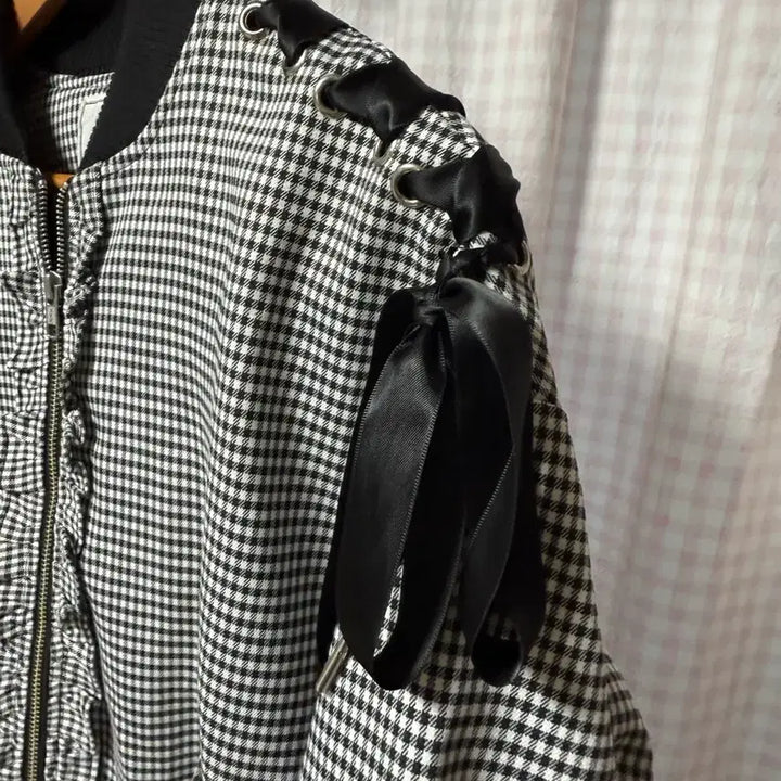 [BUNJANG] Ank Rouge Check Jacket - Vintage Style / 앙크루즈 체크 자켓 일브 빈티지 갸루 지뢰계