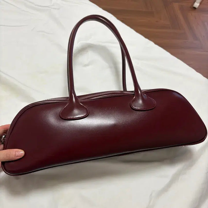 [SOLD OUT] 포츠포츠 정품 바게트백 버건디