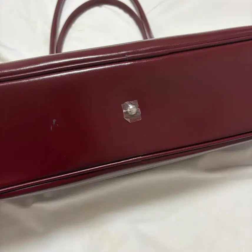 [SOLD OUT] 포츠포츠 정품 바게트백 버건디