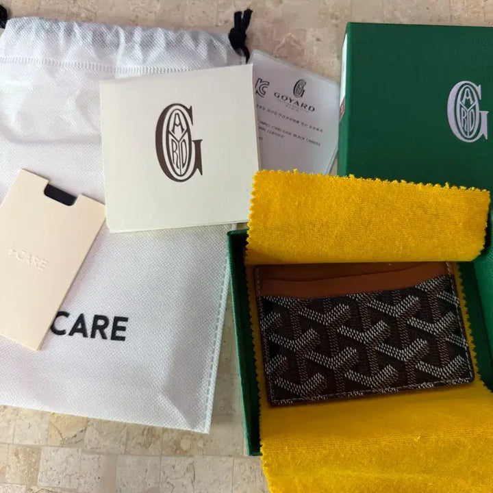 [BUNJANG] Goyard Saint-Pierre Card Holder Noir Tan / 고야드 카드지갑