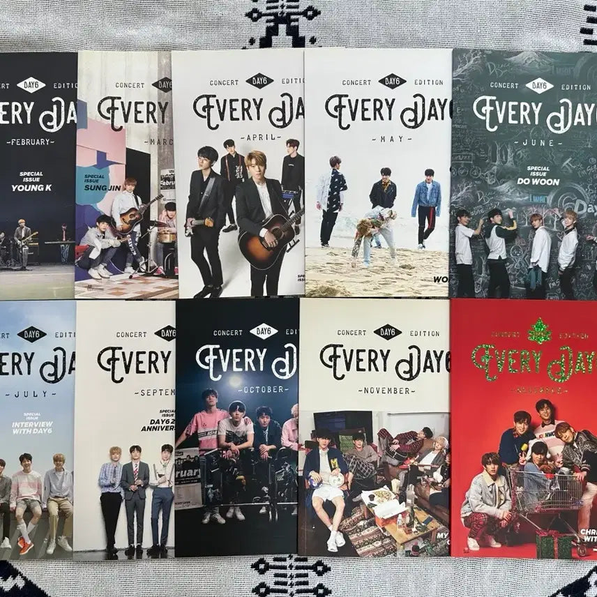 [BUNJANG] DAY6 Every DAY6 Magazine Bundle Set / 데이식스 에데식매거진 전권 일괄 에브리데이식스 콘서트 희귀 잡지 DAY6