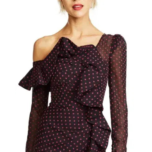 [BUNJANG] Self-Portrait One-Shoulder Dot Dress / 셀프 포트레이트)혜리착용 원숄더 도트 원피스