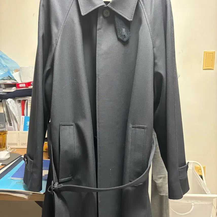 [BUNJANG] Dunst Wool Mac Coat Charcoal / 던스트 울 맥코트 차콜
