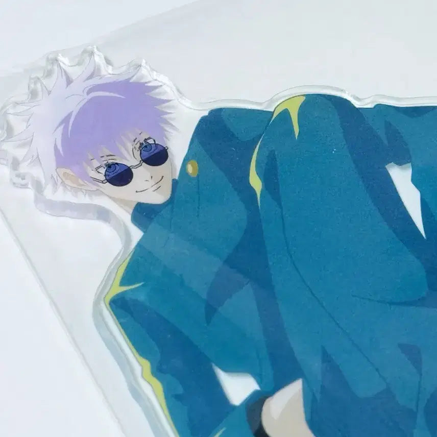 [BUNJANG] Jujutsu Kaisen Gojo Satoru Acrylic Stand + Can Badge / 주술회전 2023 쥬쥬페스 아크릴 스탠드 + 캔뱃지 - 고죠 사토루