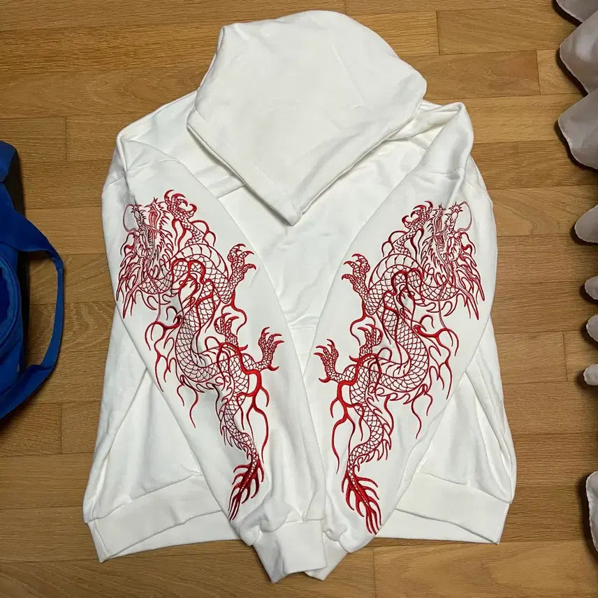 [BUNJANG] What the Party Dragon Hoodie / 왓더파티 드래곤 후드티 미실착 보관 판매