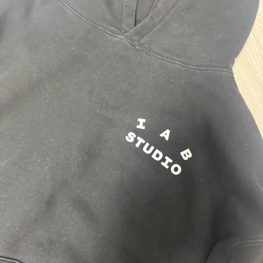[BUNJANG] IAB Studio Hoodie Black / [L] 아이앱 후드 블랙