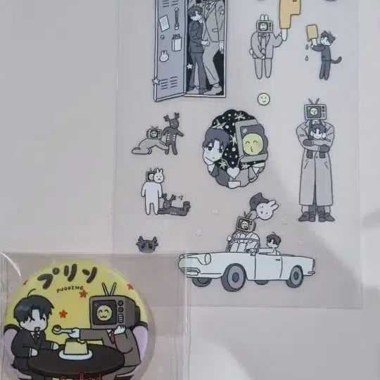 [BUNJANG] Gye-dam Chul-geun Sol-eum Brown Can Badge Sticker / 괴담출근 솔음 브라운 캔뱃지 스티커 블솔