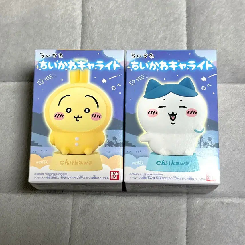 [BUNJANG] Chiikawa Character Light Figure Hachiware &amp; Usagi / 치이카와 캐릭터 라이트 피규어 하치와레&amp;우사기