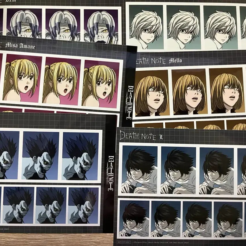 [SOLD OUT] (일괄) 데스노트 투니크 콜라보카페 증명사진 특전