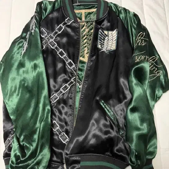 [BUNJANG] Karakuri Tamashi Attack on Titan Levi Reversible Sukajan Jacket XL / 가격고정/카라쿠리타마시 리버시블 진격의 거인 리바이 스카쟌 자켓 XL
