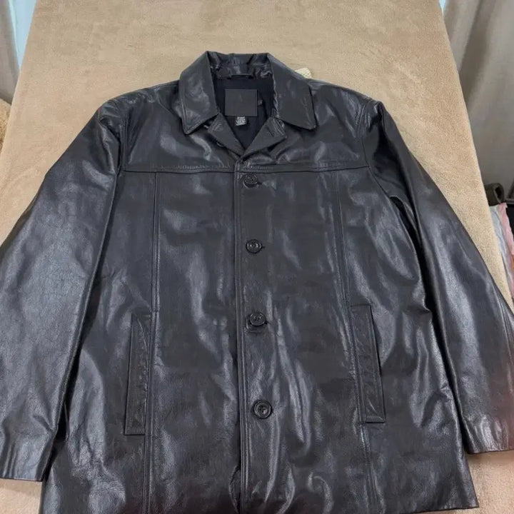 [BUNJANG] J.Crew Leather Car Coat Black Jacket / 제이크루 레더 카코트 블랙 L 올드갭 가죽자켓