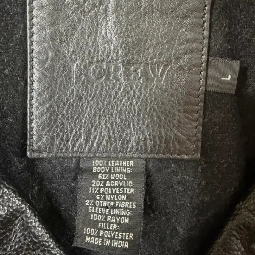 [BUNJANG] J.Crew Leather Car Coat Black Jacket / 제이크루 레더 카코트 블랙 L 올드갭 가죽자켓