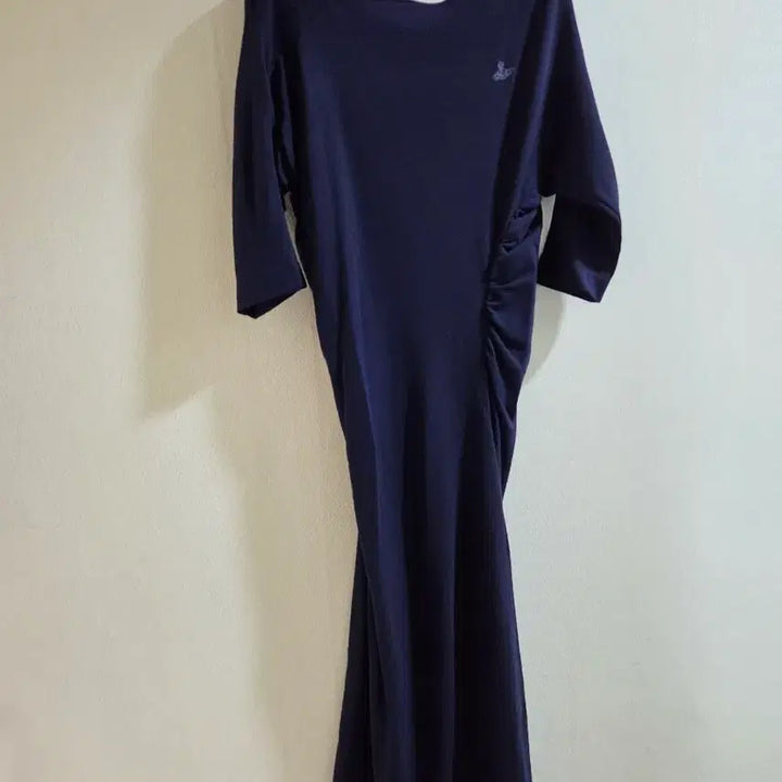 [BUNJANG] Vivienne Westwood Shirred Drape Long Dress / 비비안웨스트우드 정품 셔링 드레이프 롱 원피스
