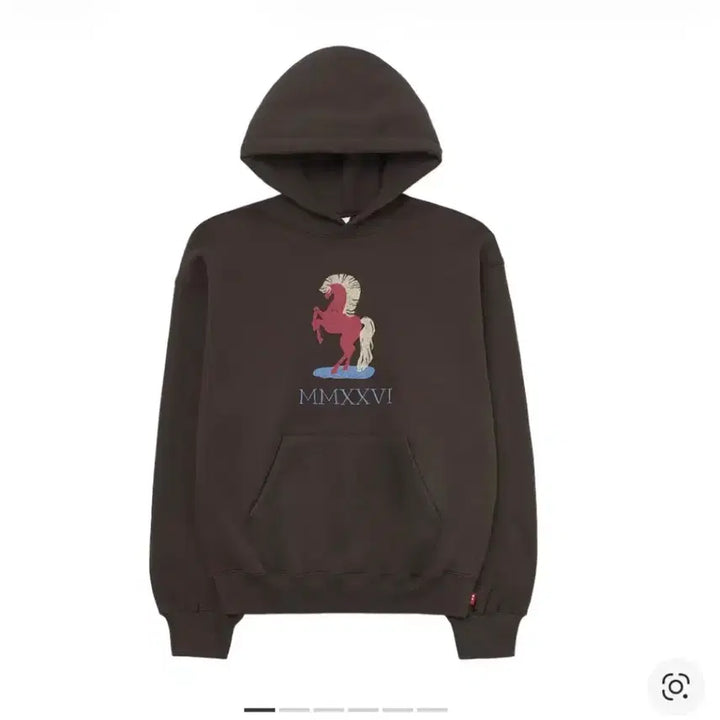 [SOLD OUT] [L] 아이앱스튜디오 레드 홀스 후드티 급쳐해요(2회착)
