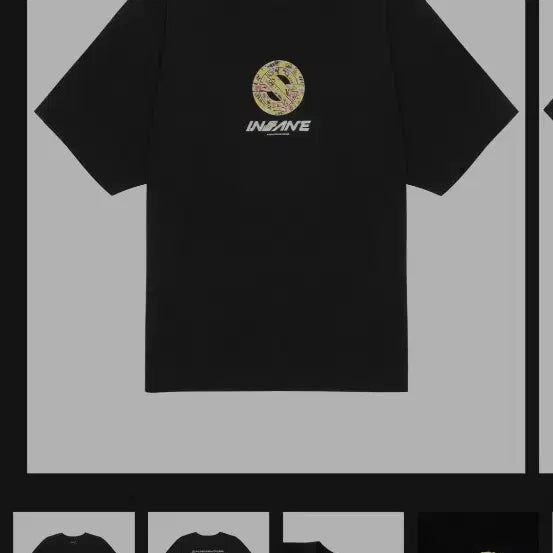 [BUNJANG] Insane Garage Washed Black T-shirt / 인새인개러지 워시드 블랙 티셔츠 팝니다