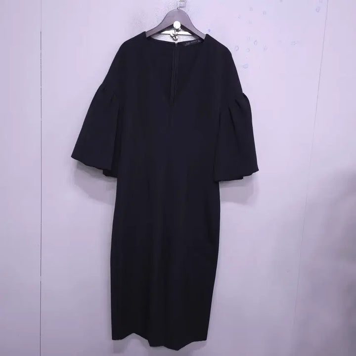 [BUNJANG] ZARA Black Balloon Sleeve Dress - L / 자라) 춘추 블랙 벌룬 소매 원피스 -L