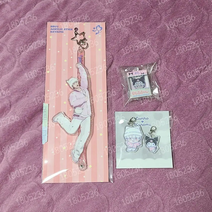 [BUNJANG] PLAVE Eunho Mini Acrylic Stick &amp; Acrylic Charm Bundle Set / 택포5.2) 플레이브 은호 뿌엠디 뿌md 아크릴스틱 미니어쳐키링 아크릴참