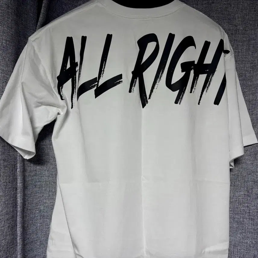 [BUNJANG] ALLRIGHT White T-Shirt / ALLRIGHT 반팔