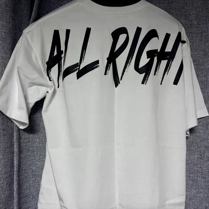 [BUNJANG] ALLRIGHT White T-Shirt / ALLRIGHT 반팔
