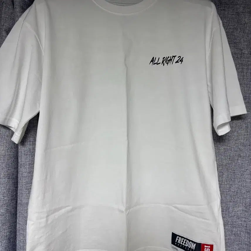 [BUNJANG] ALLRIGHT White T-Shirt / ALLRIGHT 반팔