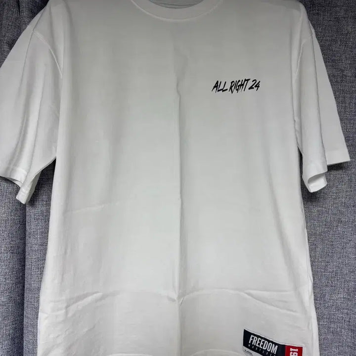 [BUNJANG] ALLRIGHT White T-Shirt / ALLRIGHT 반팔