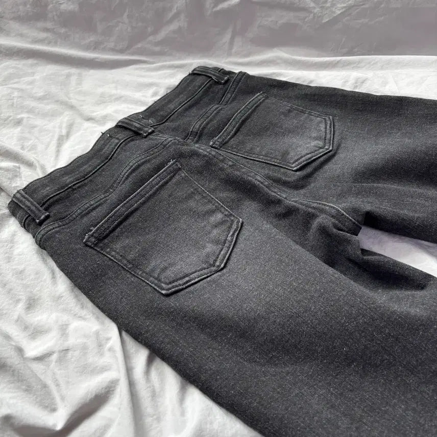 [BUNJANG] 96place Black Skinny Jeans / 294 96place 시크릿밴딩 기모 일자핏 스키니진 흑청