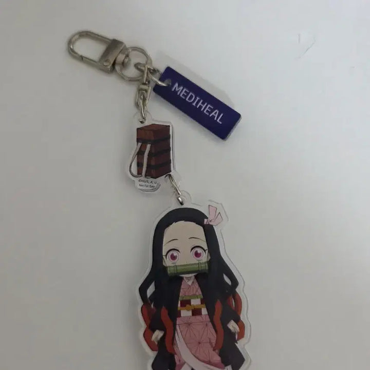 [BUNJANG] Mediheal Nezuko Keyring / 귀멸의칼날 메디힐 콜라보 네즈코 키링