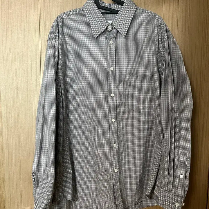 [BUNJANG] Years Ago Japanese Organic Cotton Poika Shirt / [1] 이얼즈어고 재패니즈 오가닉 코튼 포이카 셔츠 그레이 체크