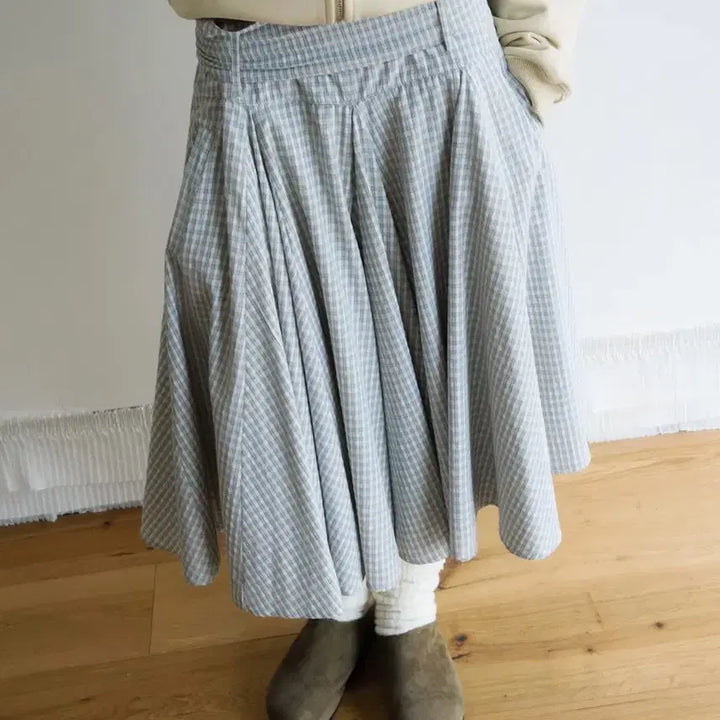 [BUNJANG] Smoothmood Nineta Check Skirt / 스무드무드 니네타 스커트 체크