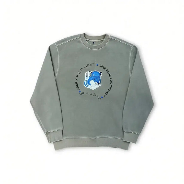 [BUNJANG] Ader Error x Maison Kitsuné Triple Fox Sweatshirt / 아더에러 x 메종키츠네 트리플폭스 맨투맨