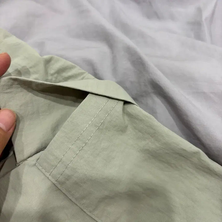 [BUNJANG] 300 Cargo Midi Skirt / 300 바스락 뒷트임 카고 밴딩 롱 스커트