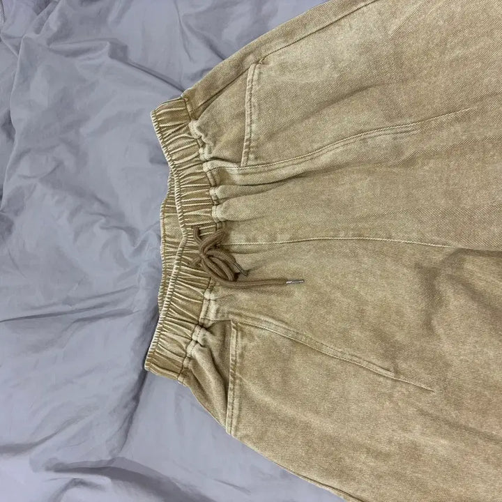 [SOLD OUT] 301 밴딩 워싱 커브드 컬러 데님 팬츠 베이지