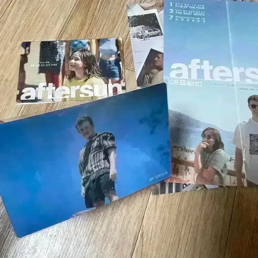 [BUNJANG] Aftersun Lenticular + Pamphlet + Postcard + Letter + Main Poster Bundle Set / [세트]애프터썬 렌티큘러+팜플렛 엽서 캘럼의편지 메인포스터팜플렛 영화굿즈