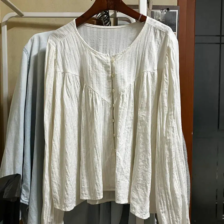 [BUNJANG] Slub Blouse / 슬러브 블라우스