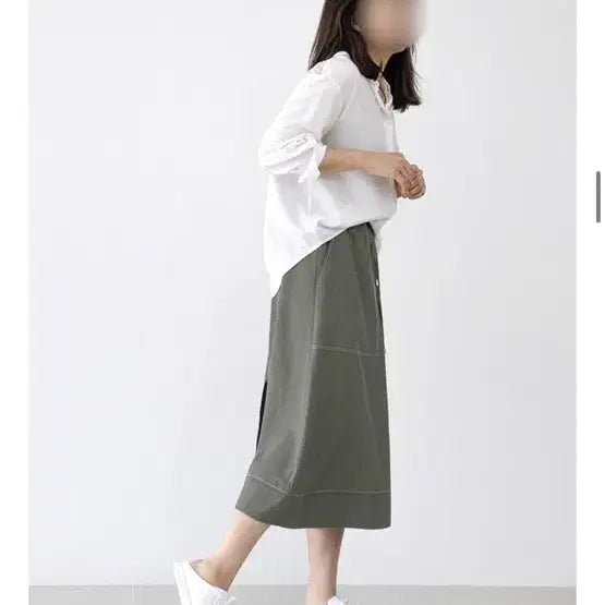[BUNJANG] PVCS Big Pocket Flare Skirt / PVCS 빅 포켓 플레어 스커트 카키 F사이즈