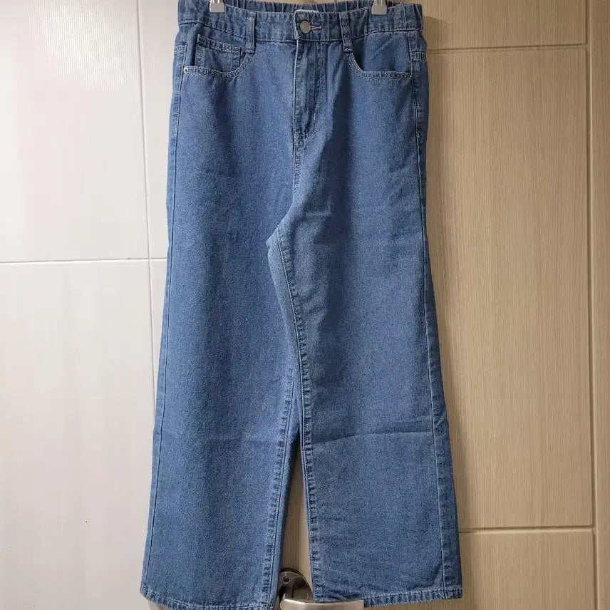 [BUNJANG] Elle Paris Wide Denim Pants / 엘르파리스 와이드청바지