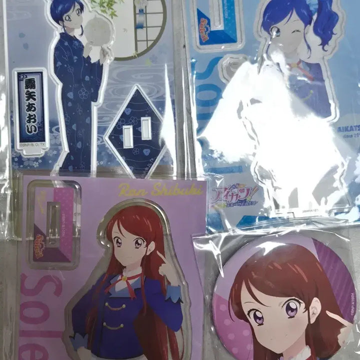 [SOLD OUT] 아이카츠 아이엠스타  onkyo 캔뱃지 썸머파티 아크릴 아오이 란 판매