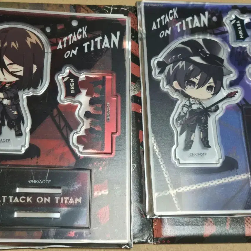 [BUNJANG] Attack on Titan Chinese Rock Band Acrylic Stand Eren Mikasa / 진격거 진격의 거인 중국 락앤롤 밴드 아크릴 스탠드 에렌 미카사